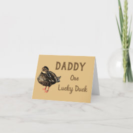 Tarjeta de felicitación de pato