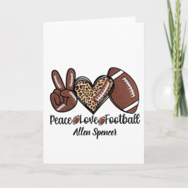 Tarjeta de felicitación de Paz, Amor, Fútbol