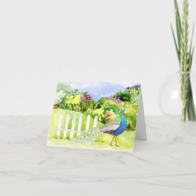 Tarjeta de felicitación de Peacock All Ochase (Anverso)