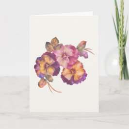 Tarjeta de Felicitación de Pensamientos Pintados a