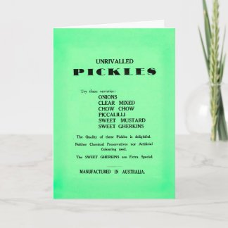 Tarjeta de Felicitación de Pepinillos sin Rival
