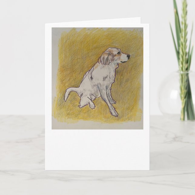 Tarjeta de Felicitación de Perro de los Pirineos (Anverso)