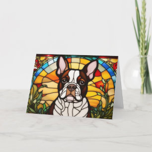 Tarjeta de Felicitación de Perro Francés Lindo