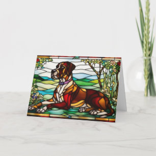 Tarjeta de Felicitación de Perro Gran Danés Adorab