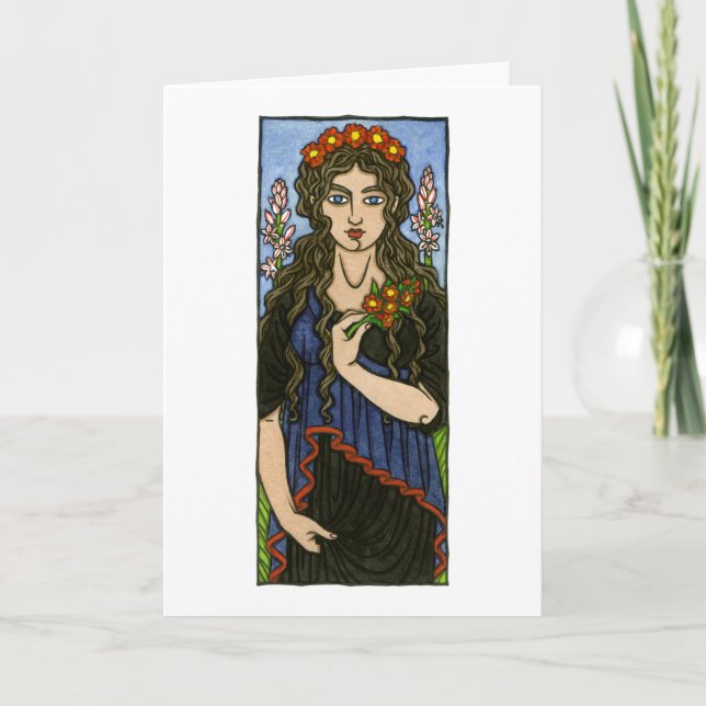 Tarjeta de felicitación de Persephone (Anverso)