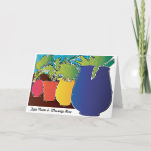 Tarjeta de felicitación de Personalizable Garden 0