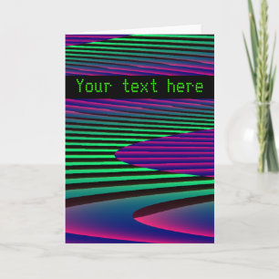 Tarjeta de felicitación de Personalizado de Neon S