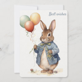 Tarjeta de felicitación de Peter Rabbit