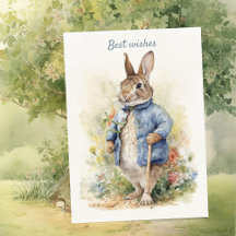 Tarjeta de felicitación de Peter Rabbit