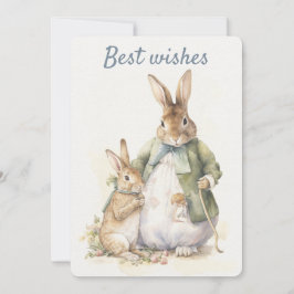 Tarjeta de felicitación de Peter Rabbit