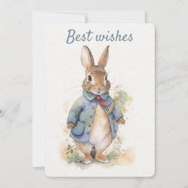 Tarjeta de felicitación de Peter Rabbit