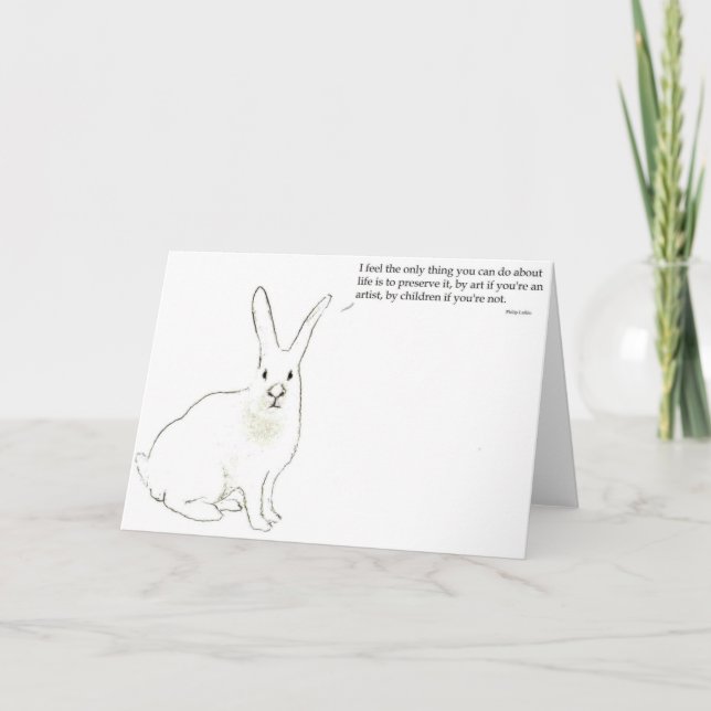 Tarjeta de felicitación de Philip Larkin (Anverso)