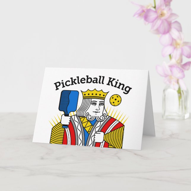Tarjeta de felicitación de Pickleball - Rey del Pi (Orquídea)
