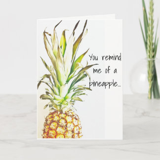 Tarjeta de felicitación de piña