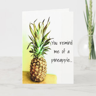 Tarjeta de felicitación de piña