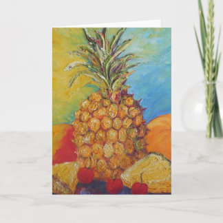 Tarjeta de felicitación de piña