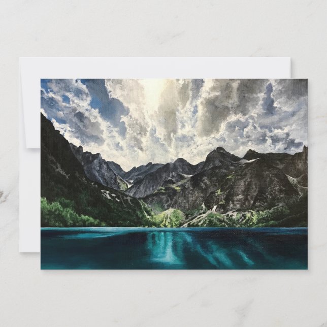 Tarjeta de felicitación de pintado de paisajes de  (Anverso)