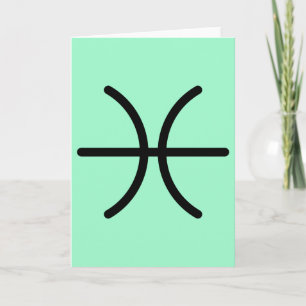 Tarjeta de felicitación de Piscis