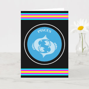 Tarjeta de felicitación de Piscis