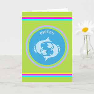 Tarjeta de felicitación de Piscis
