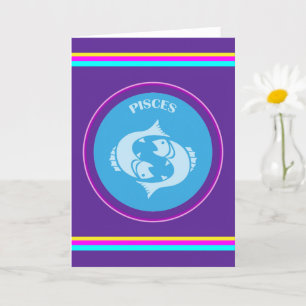 Tarjeta de felicitación de Piscis