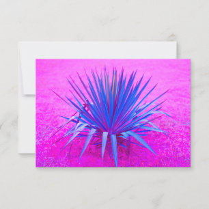 Tarjeta de felicitación de planta ultravioleta