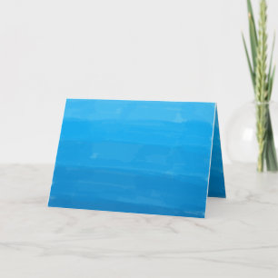 Tarjeta de felicitación de plantilla Ombre Azul Oc