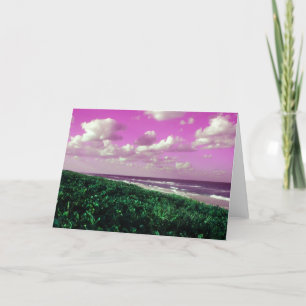 tarjeta de felicitación de playa bello trabajo enc