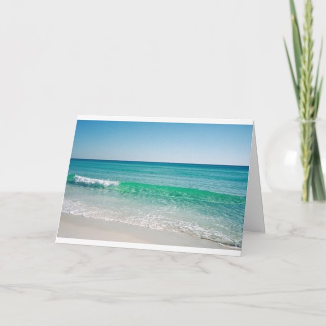 Tarjeta de felicitación de playa en todas las ocas (Anverso)