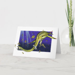 Tarjeta de felicitación de Plesiosaur