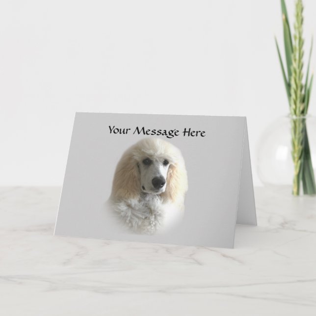 Tarjeta de felicitación de podle (Anverso)