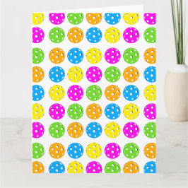 Tarjeta de felicitación de Polkadots para la pelot