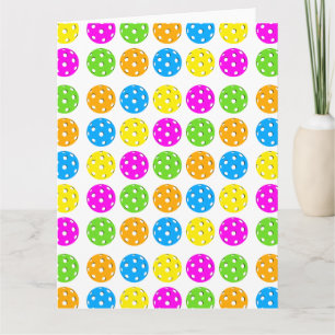 Tarjeta de felicitación de Polkadots para la pelot