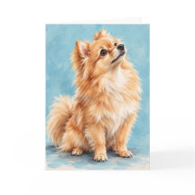 Tarjeta de Felicitación de Pomerania