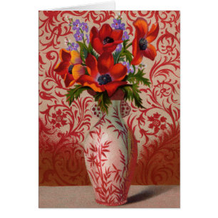 Tarjeta de felicitación de Poppies