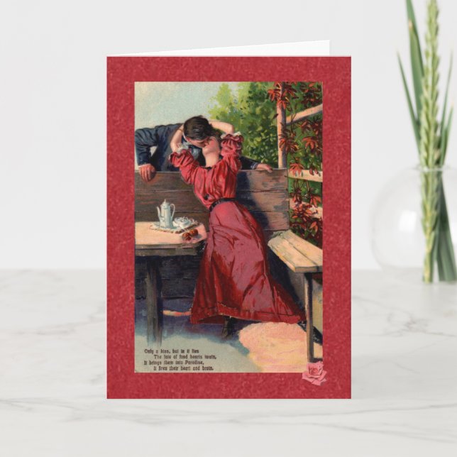 Tarjeta de felicitación de postal victoriana de un (Anverso)