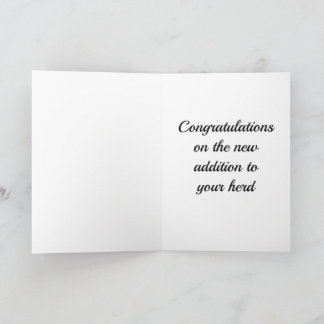 Tarjeta de felicitación de potrillo de caballo div