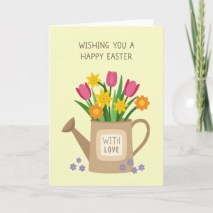 Tarjeta de felicitación de primavera con amor