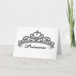 Tarjeta de felicitación de princesa Tiara