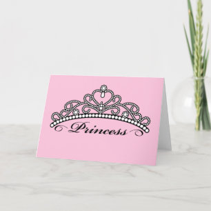 Tarjeta de felicitación de princesa Tiara (fondo