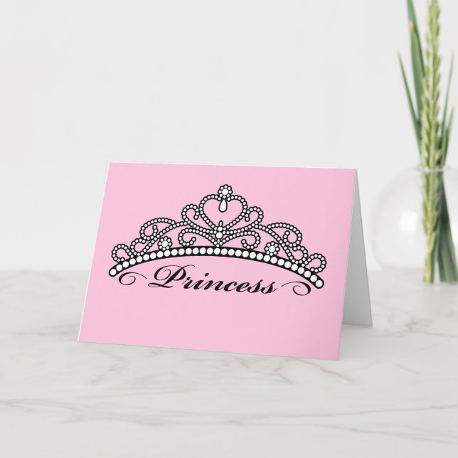 Tarjeta de felicitación de princesa Tiara (fondo (Anverso)