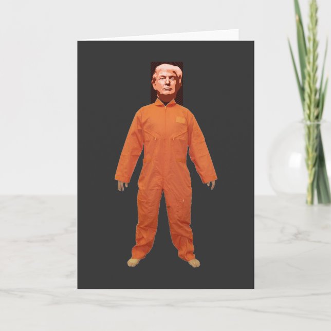 Tarjeta de felicitación de prisionero de Trump (Anverso)