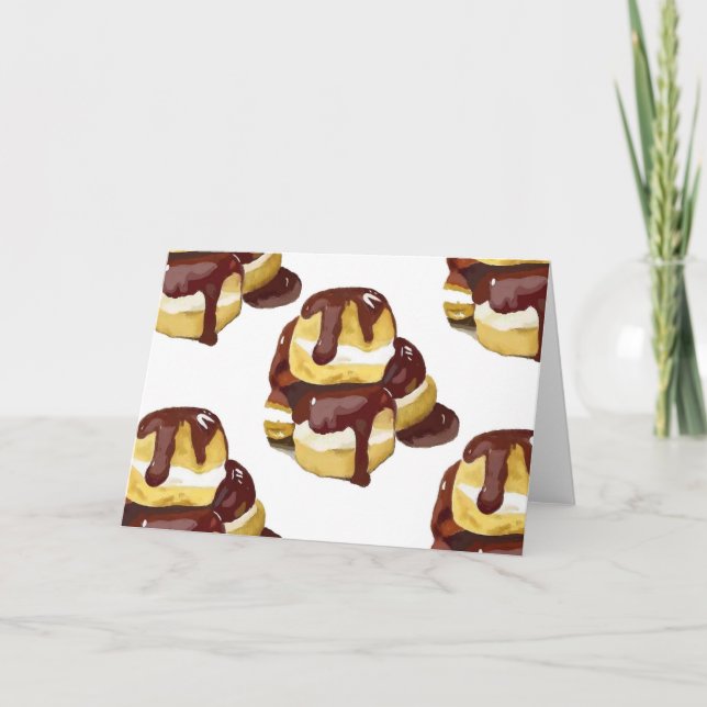 Tarjeta de felicitación de Profiteroles (Anverso)