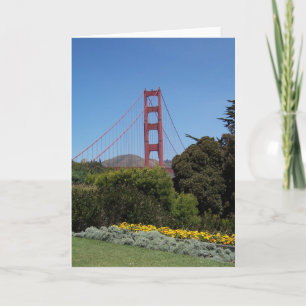 Tarjeta de felicitación de puente Golden Gate