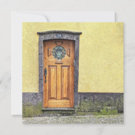 Tarjeta de felicitación de puerta pirata