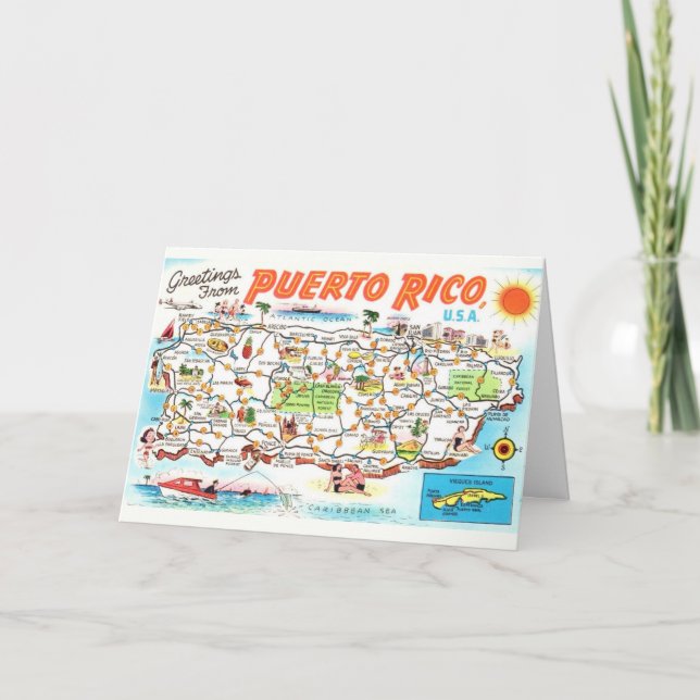 Tarjeta de felicitación de Puerto Rico (Anverso)