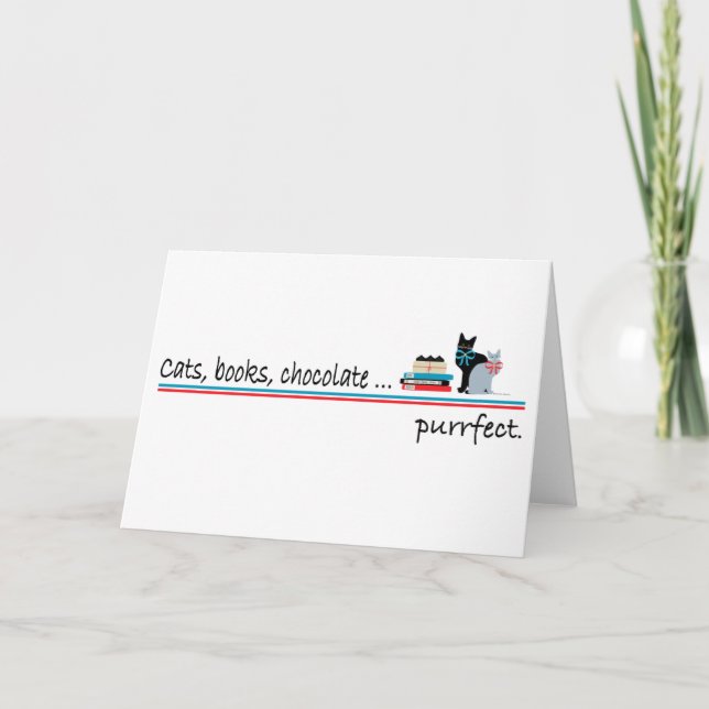 Tarjeta de felicitación de "Purrfect" (Anverso)