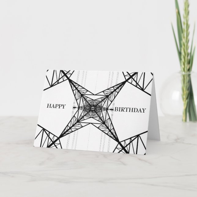 Tarjeta de felicitación de Pylon de Electricidad (Anverso)