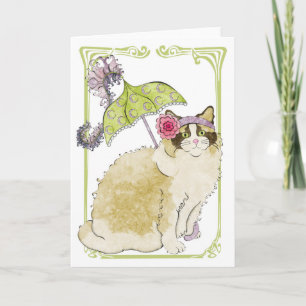 Tarjeta de felicitación de Ragdoll