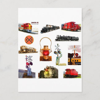 Tarjeta de felicitación de Railroadiana